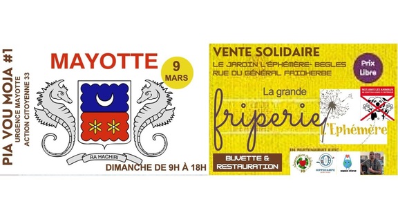 « #1 OE 9 MOJA MARS CITOYENNE VOU URGENCE MAO TIONCITOYENNE 33 ACTION PI Prix Libra MIS ** VENTE SOLIDAIRE LE JARDIN ÉPHÉMÈRE- BEGLES RUE อบ GÉNÉRAL FAIDHERBE friperie wrie La grande Ephémère RA HACHIRI BUVETTE & DIMANCHE DE 9H À 18H RESTAURATION HIPPOCAMPE VEsPOn ova »